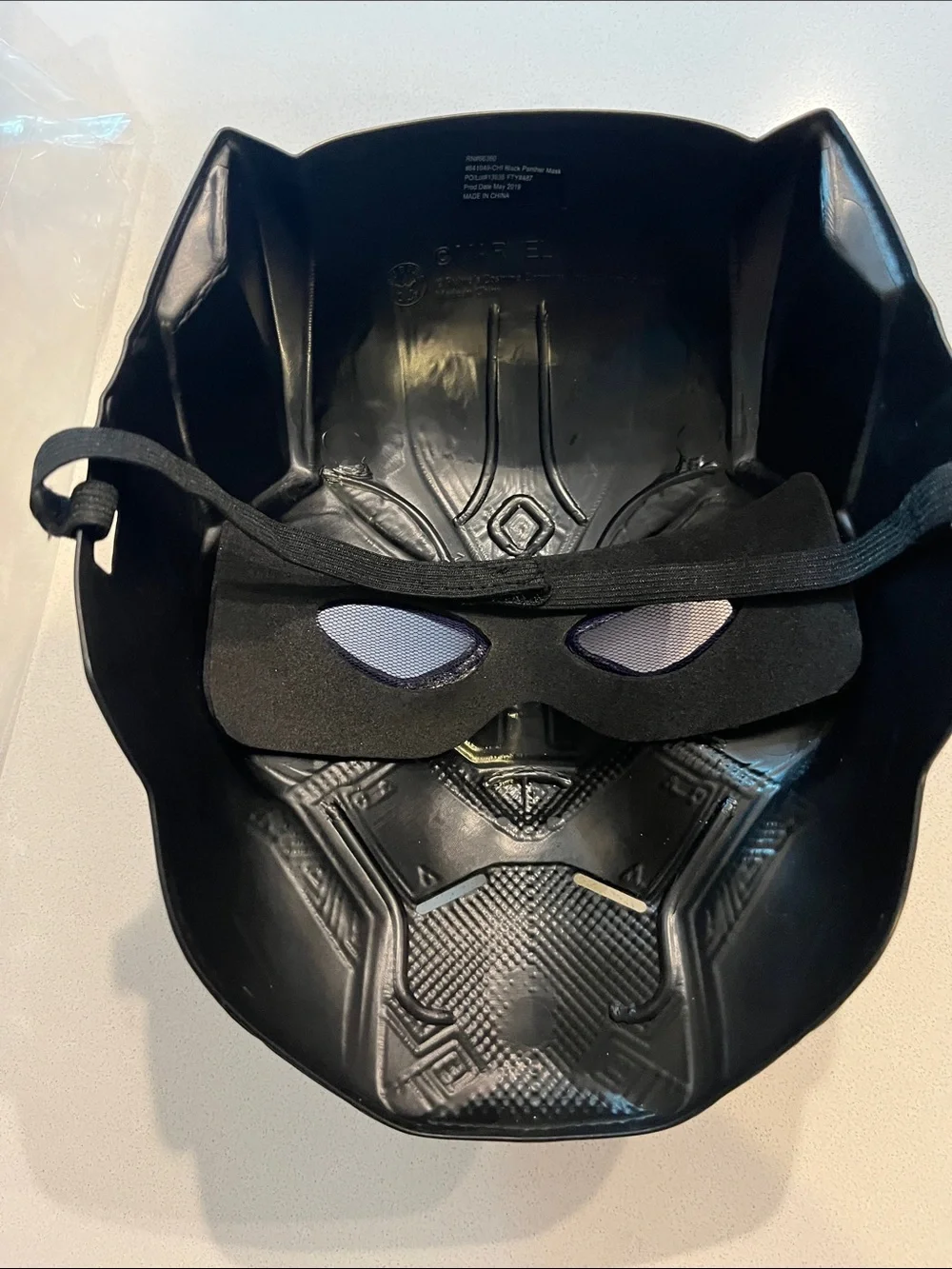 Black Panther Child Costume with Purple Accents